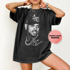 Malachitee "Breezy Bowl XX" Chris Brown Music Y2K T-Shirt