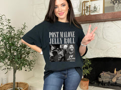 Malachitee "Post Malone vs Jelly Roll" Posty Concert Tour Shirt V1
