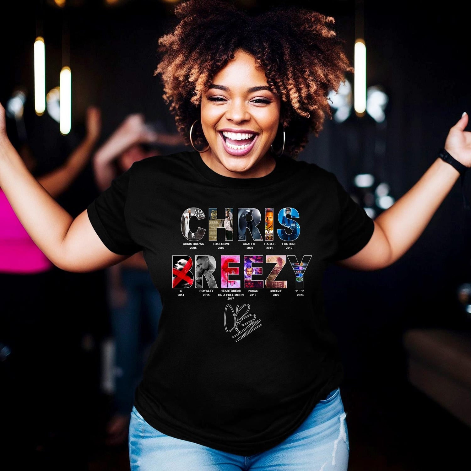 Malachitee "Breezy Bowl XX Shirts" Chris Brown Concert T-Shirt
