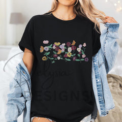 Malachitee - Taylor Swift -  Piano Flowers CUSTOM TShirt - Eras Tour Keepsake Gift Idea