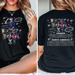 Malachitee "Breezy Bowl XX Tour" Chris Brown2 Sided Tee