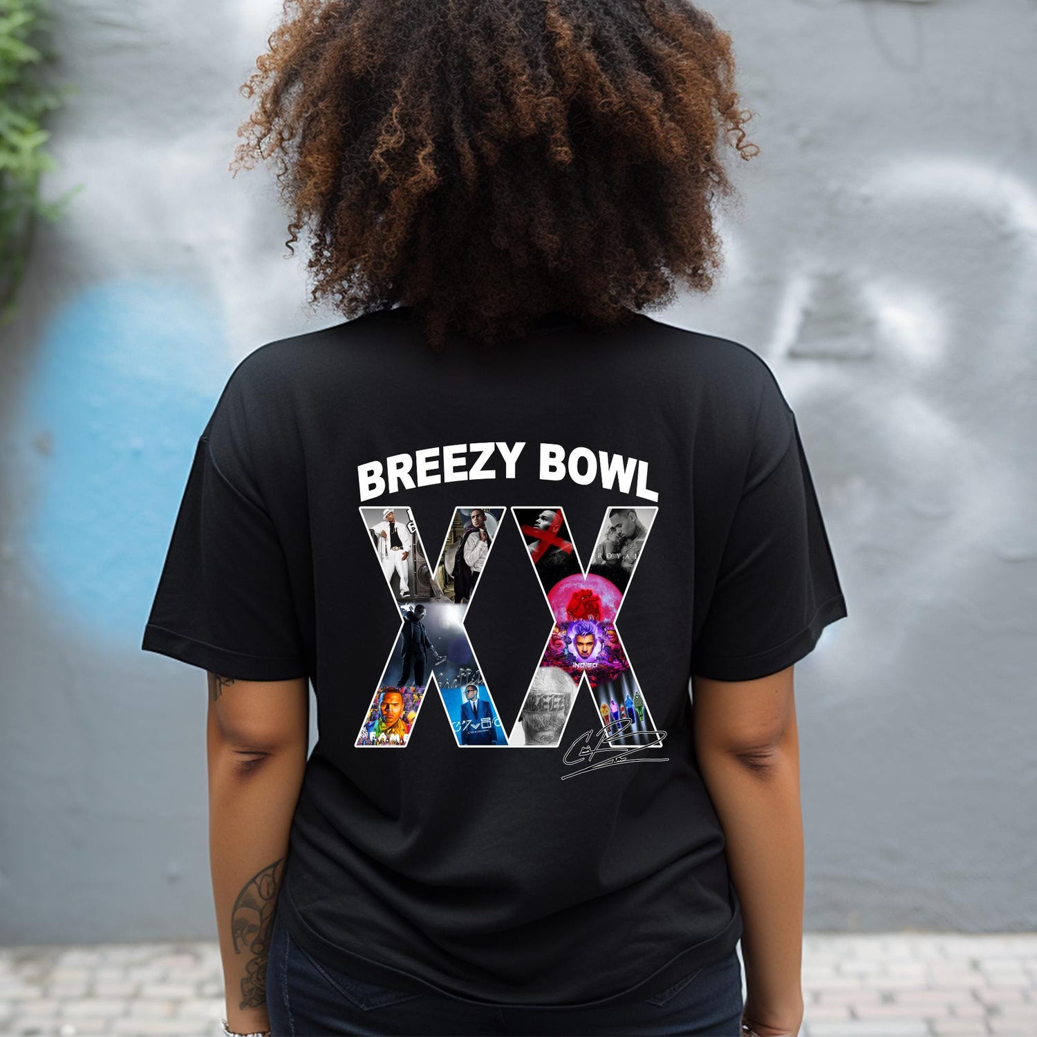 Malachitee "Breezy Bowl XX Shirts" Chris Brown Concert T-Shirt
