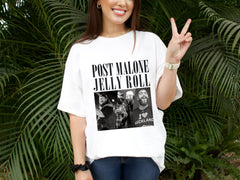 Malachitee "Post Malone vs Jelly Roll" Posty Concert Tour Shirt V2