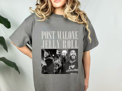 Malachitee "Post Malone vs Jelly Roll" Posty Concert Tour Shirt V1