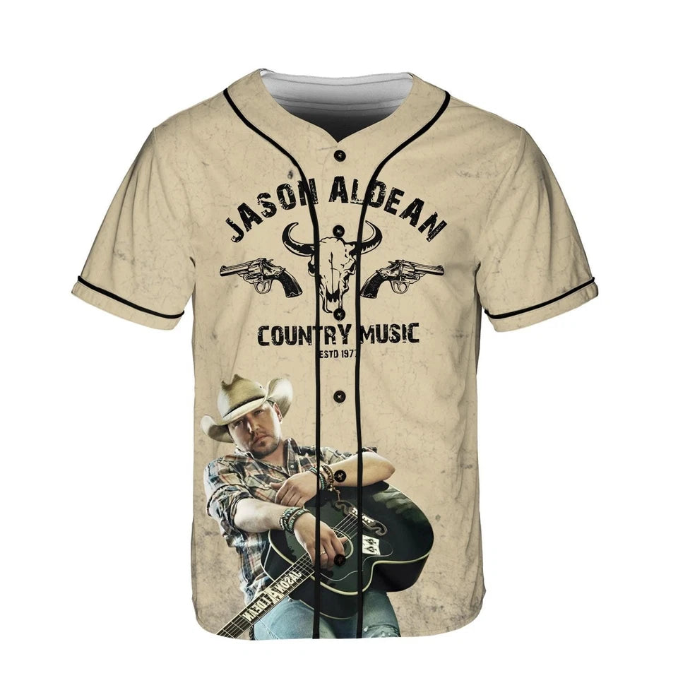 Malachitee "Full Throttle Tour 2025" Jason Aldean Baseball Jerseys