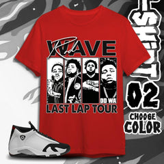 Malachitee "AJ 14 Black Toe Outfit with Last Lap Tour" Rod Wave TShirt